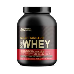 Gold Standard 100% Whey - Optimum Nutrition 5 Lbs Sabor Double Rich Chocolate